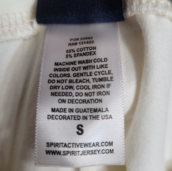 SPIRIT athletic shorts Ecru size Small NWOT - Picture 6 of 10